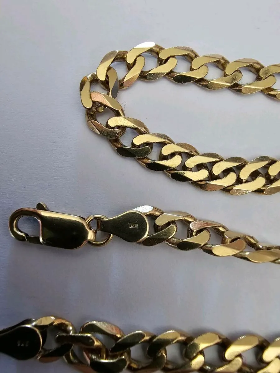 9ct men's gold chain - Image 3