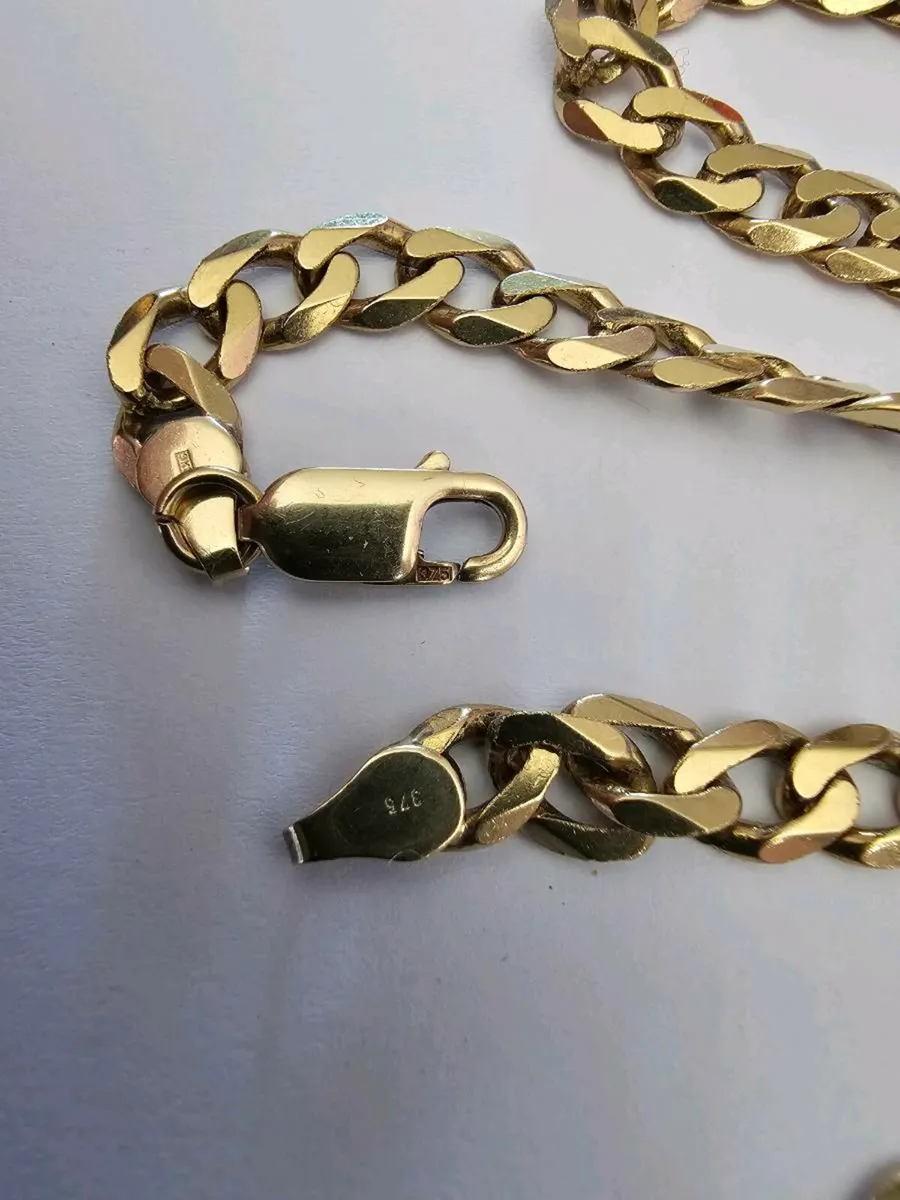 9ct men's gold chain - Image 4