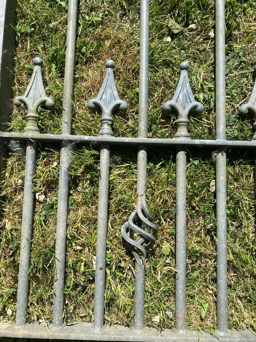 13 foot wrought iron gates (galvanised) On hold - Image 3
