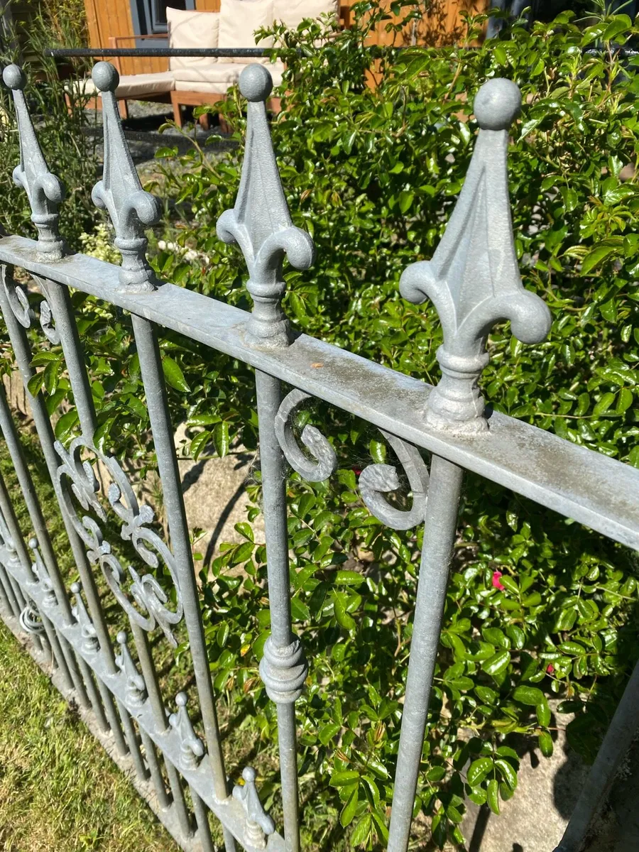 13 foot wrought iron gates (galvanised) On hold - Image 4