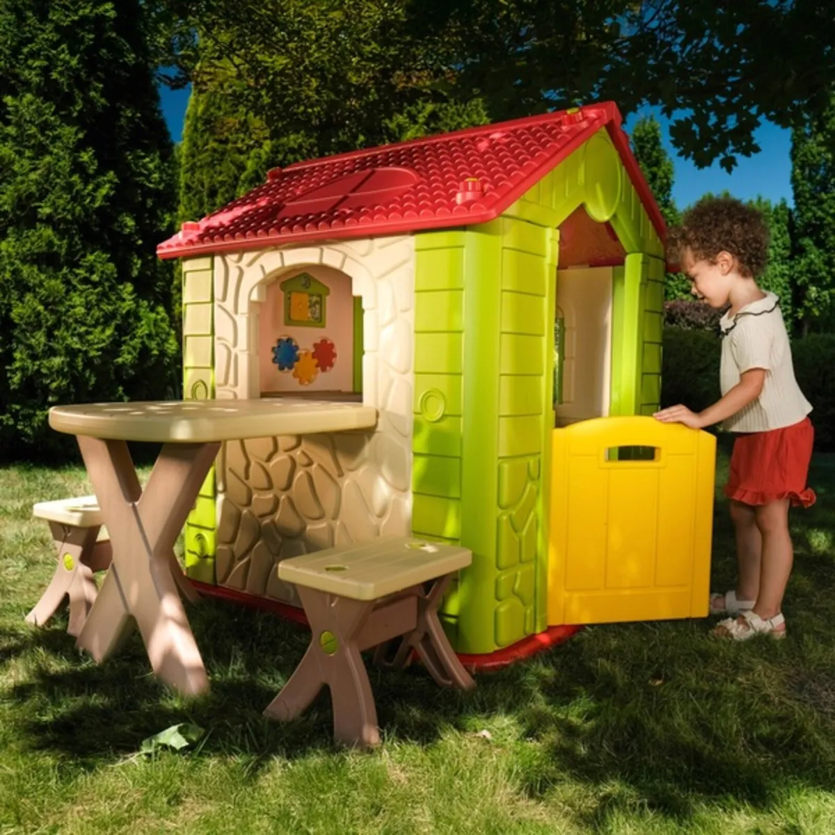Two kids playhouses.