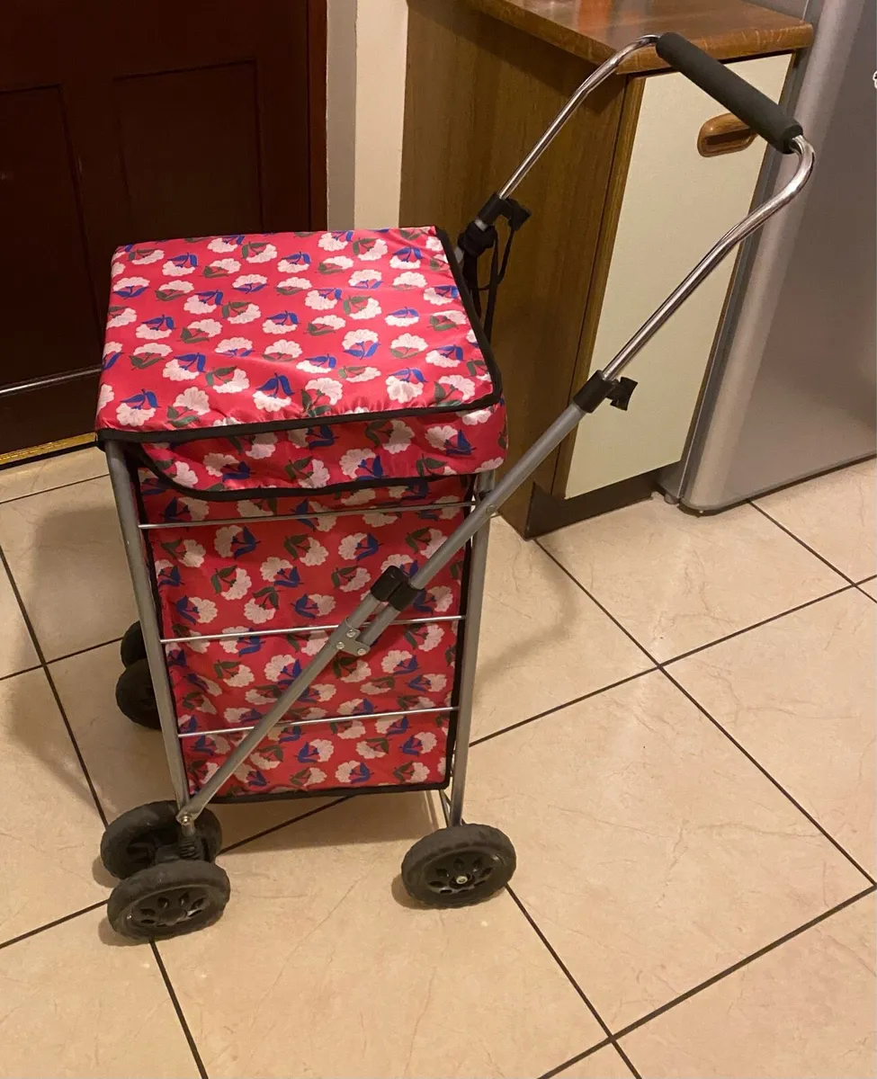 6 Wheel Shopping Trolley with New Bag - Image 1