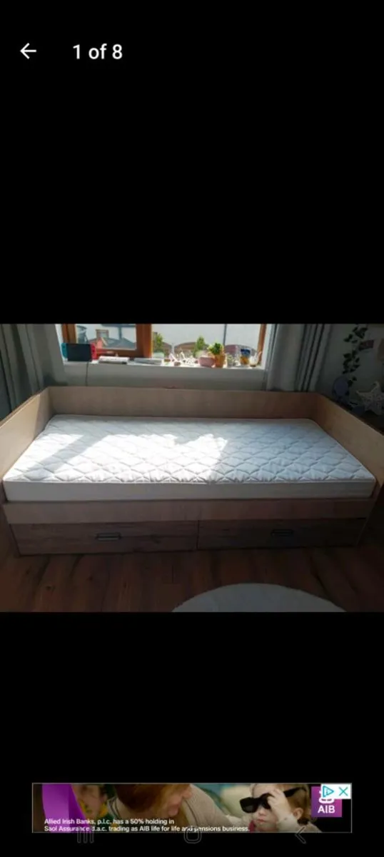 Bed and mattress - Image 1