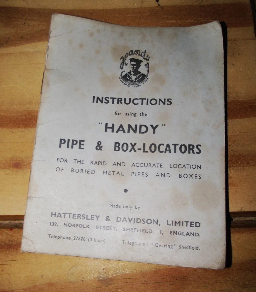 Vintage "Handy" Pipe Locator - Image 3