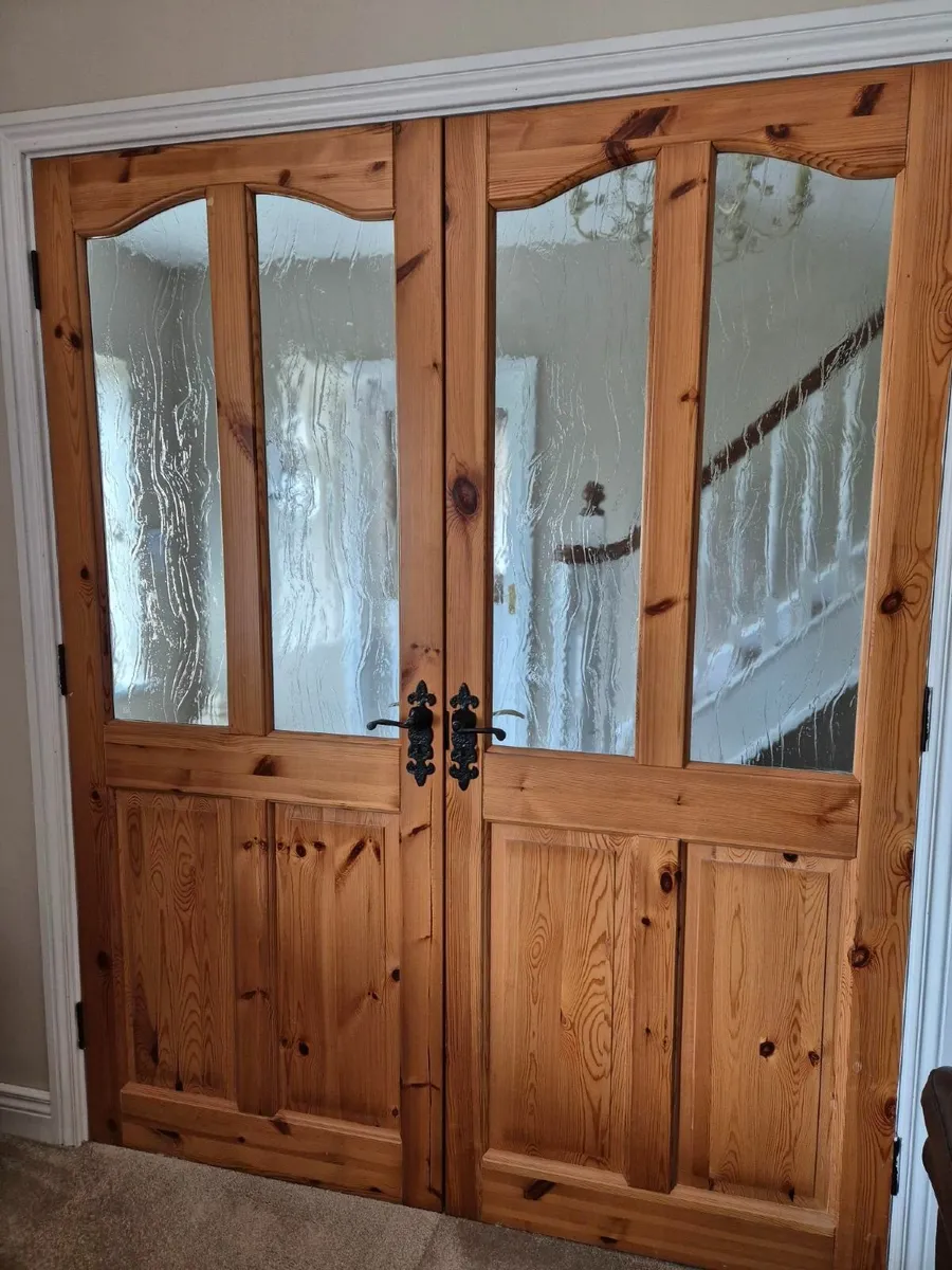 Pine/white Doors for sale - Image 2