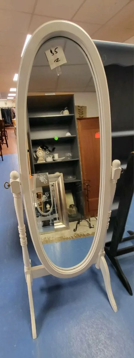 North West Hospice Charity Shop standing mirror