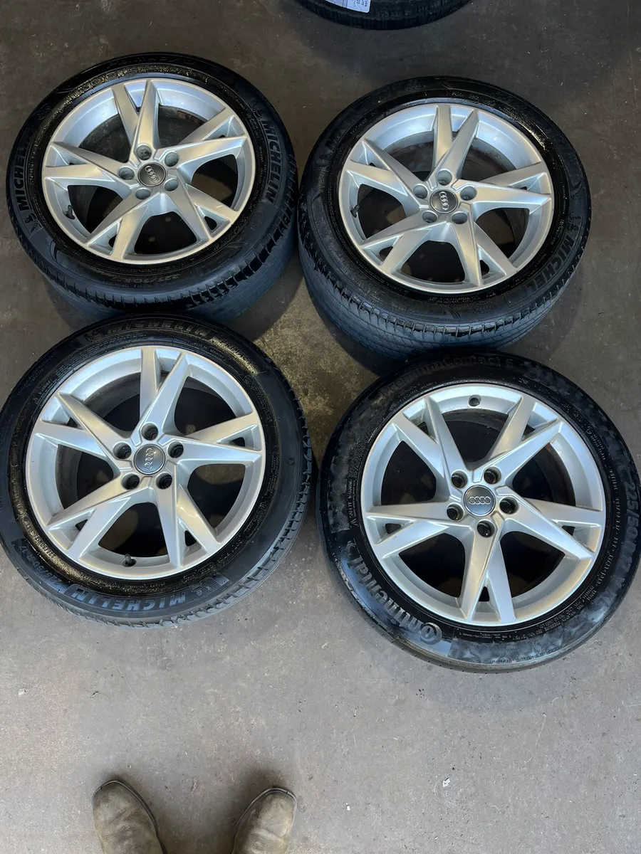 17inch Audi A4 alloy wheels and tyres - Image 1