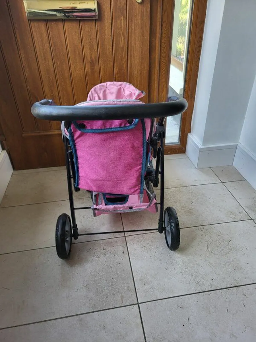 Dolls Double Buggy Excellent Condition Hardly Used - Image 2
