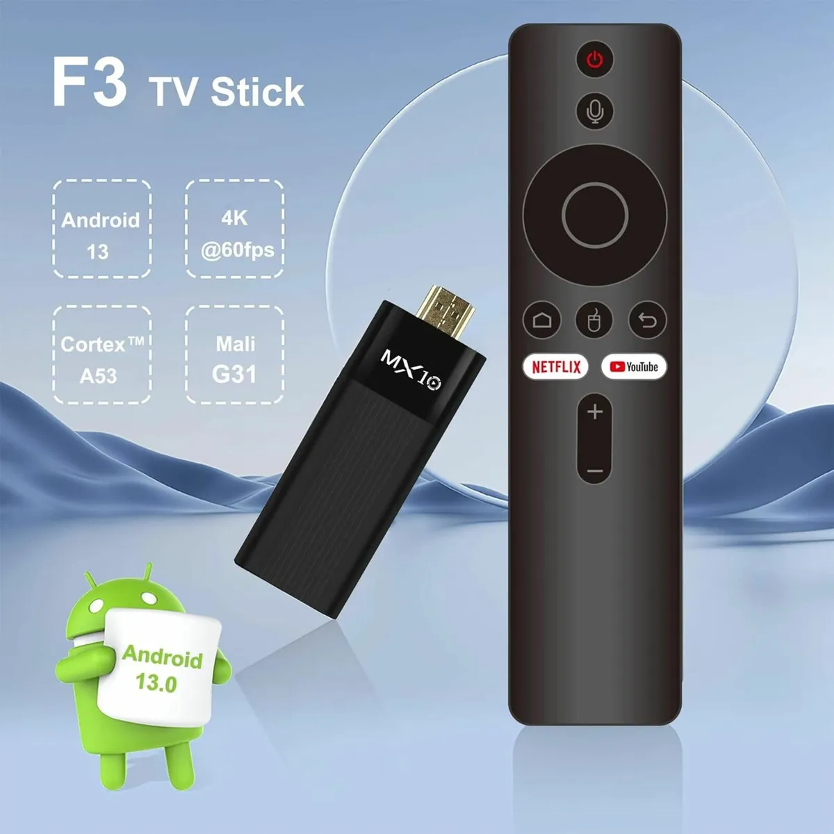 Tv cast stick 4K with remote - Image 1