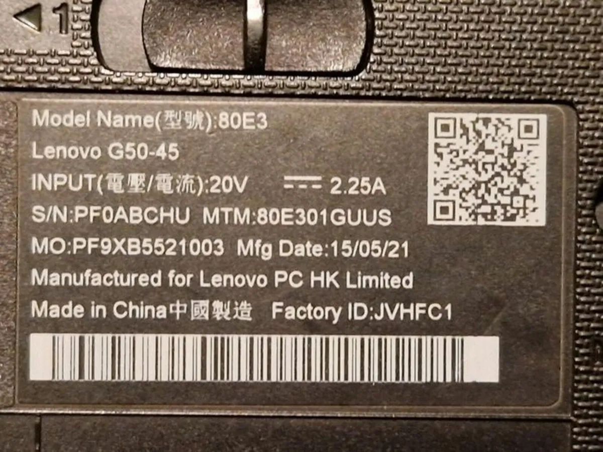 Lenovo Laptop G50-45 Model 80E3 4GB Ram 500GB HDD - Image 2