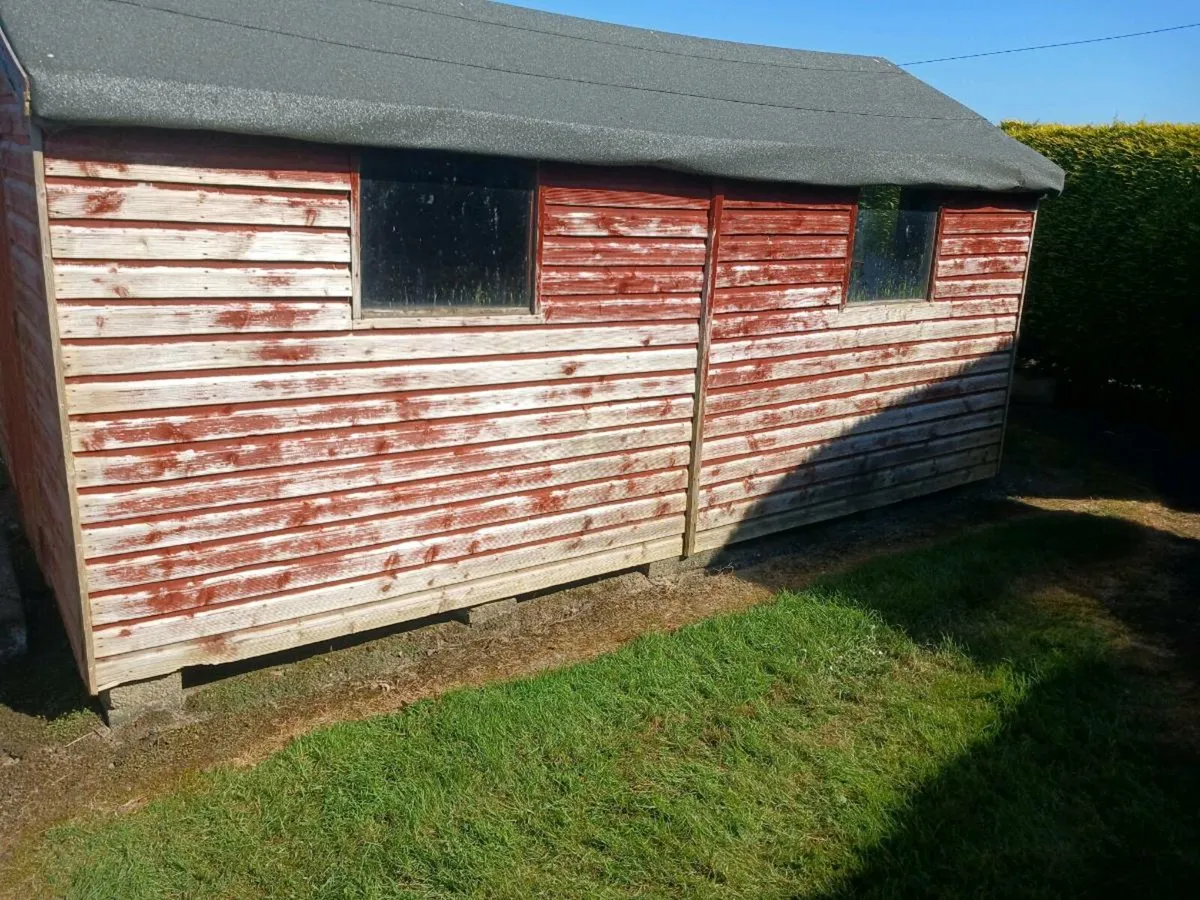 Timber Garden Shed, windows and doors - Image 1