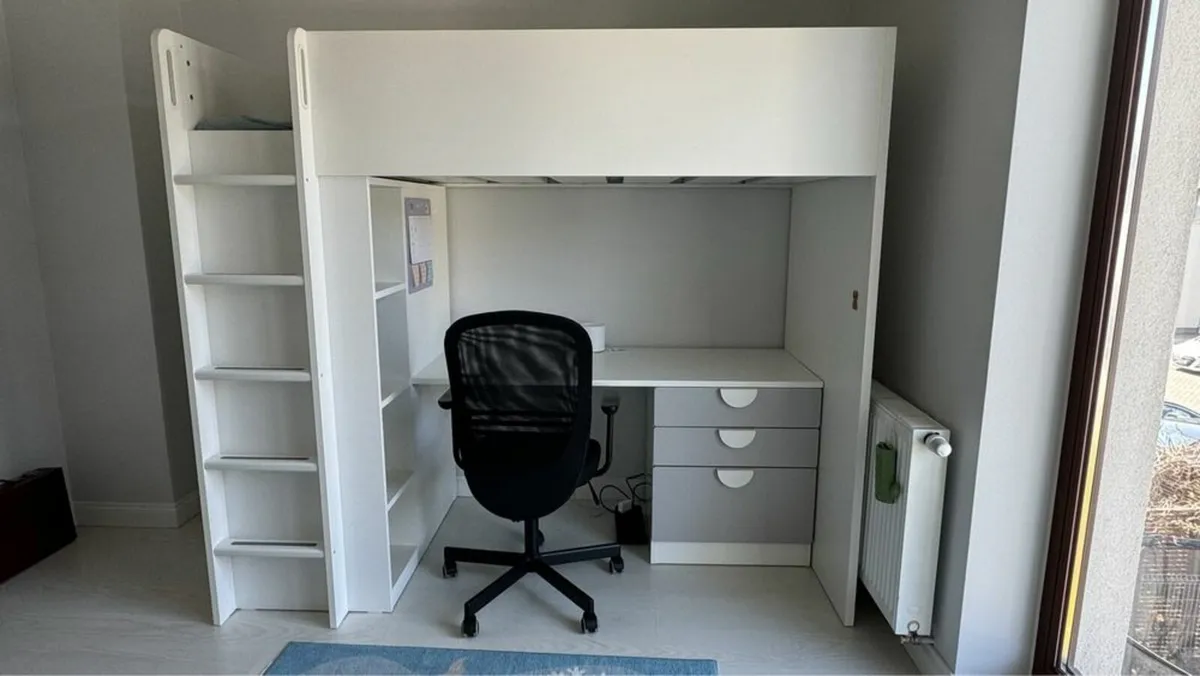 Ikea Loft bed with Mattress - Image 1