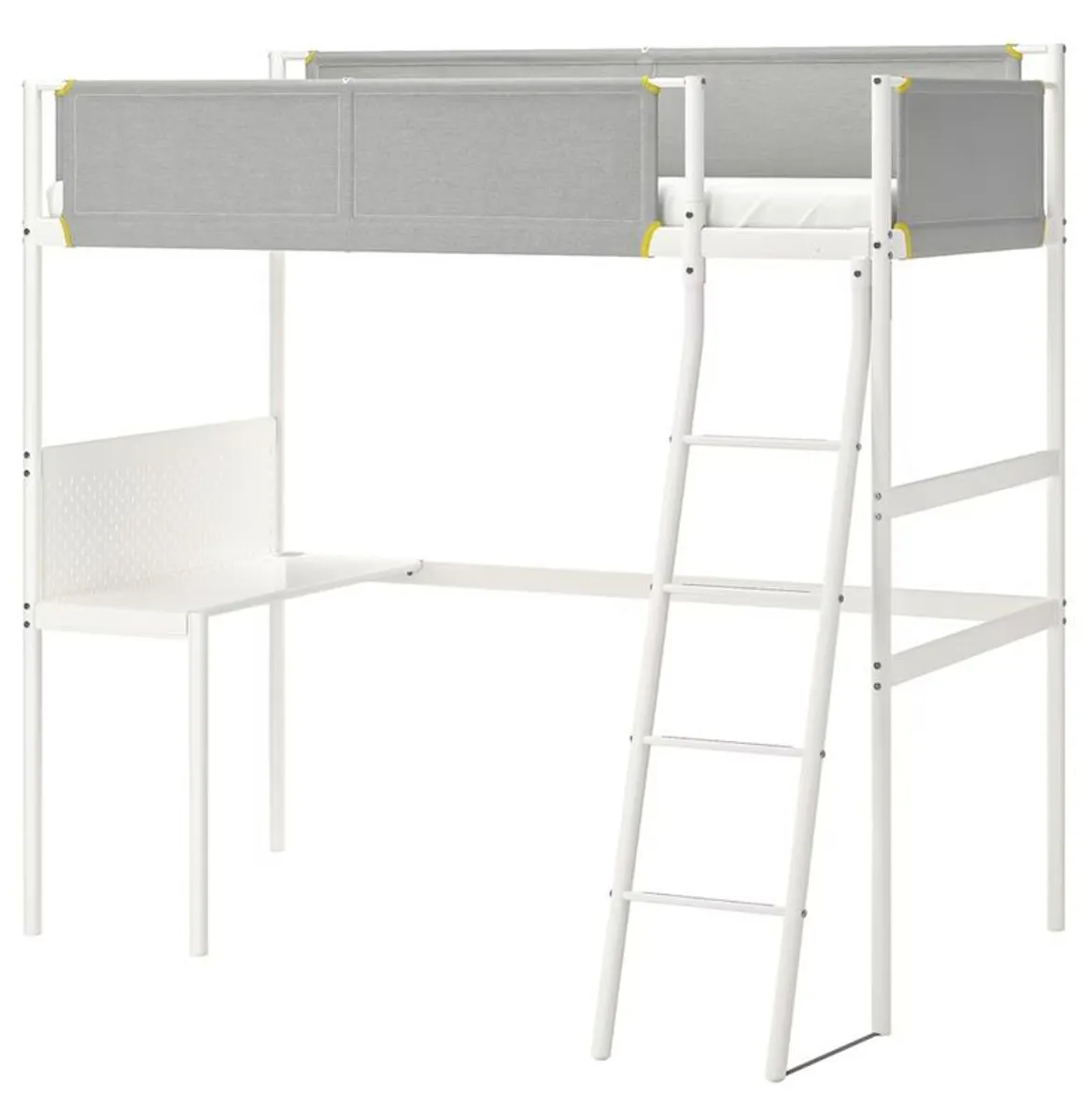 Ikea Loft Bed Vitval with desk + mattress and chair (included) - Image 1
