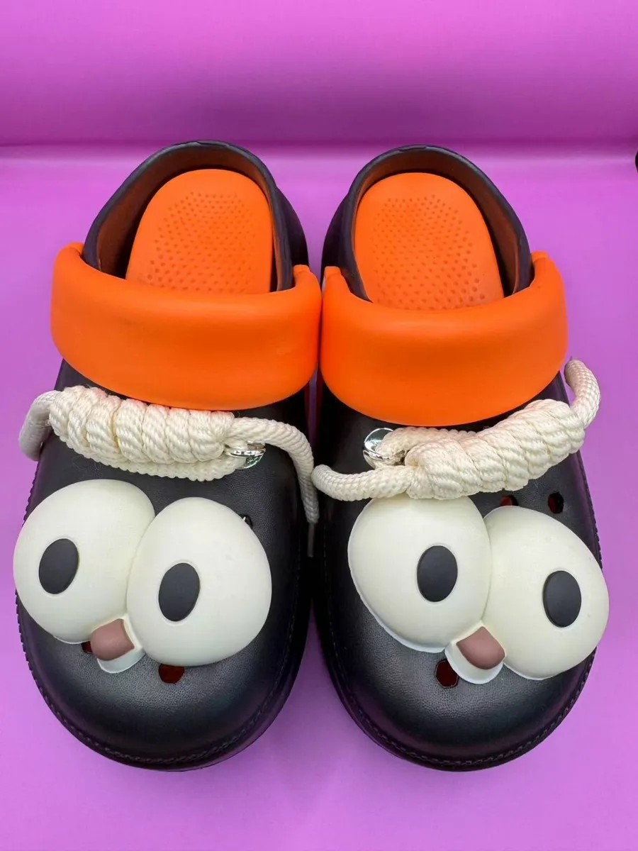 Funny Eyes Cartoon Clogs - Image 1