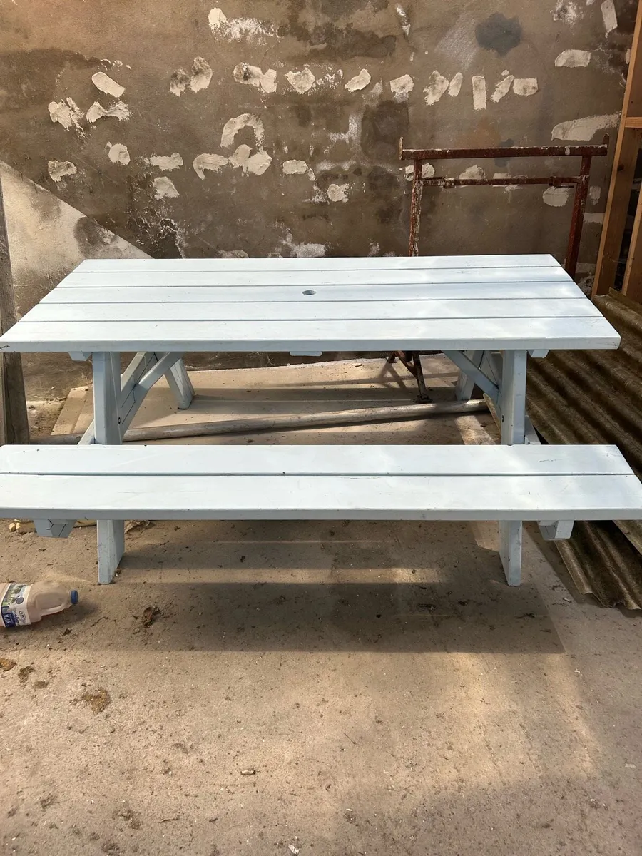 Picnic  benches x3 - Image 1