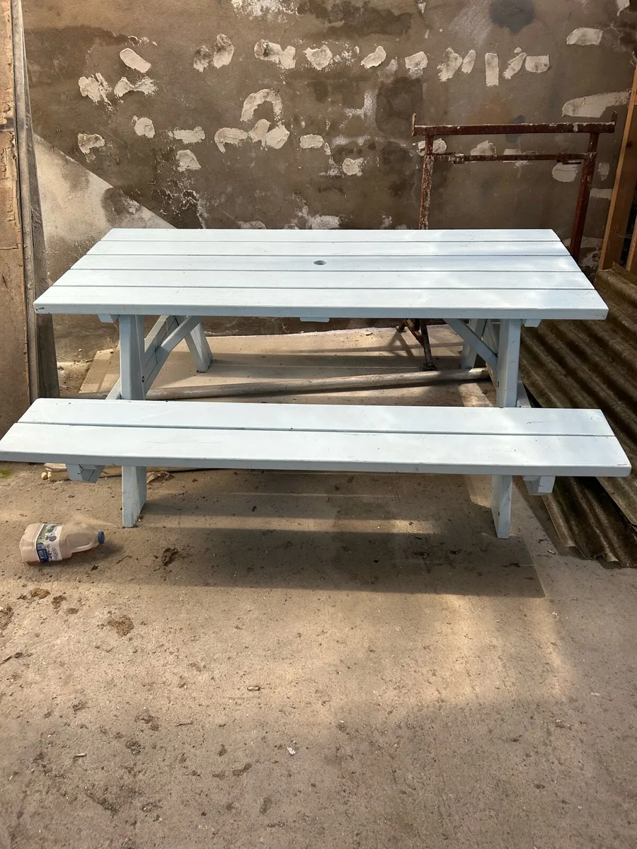 Picnic  benches x3 - Image 2