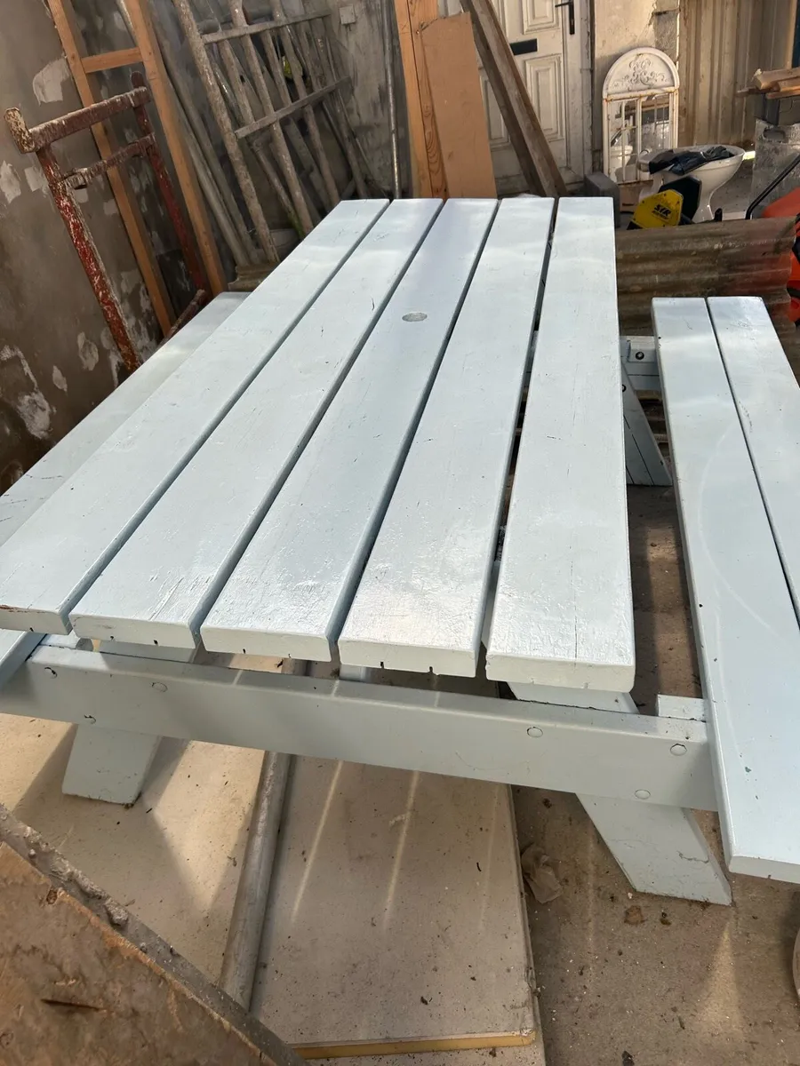 Picnic  benches x3 - Image 4