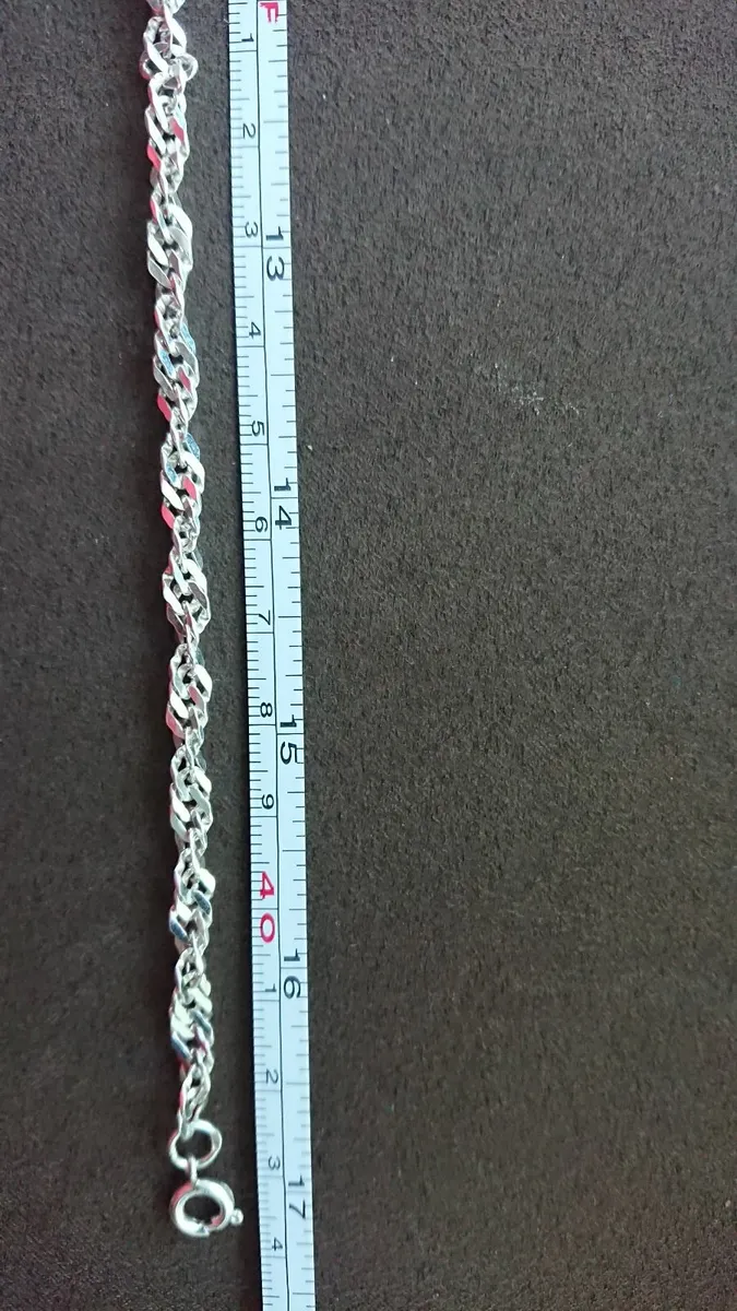925 Silver matching Chain & bracellet - Image 2