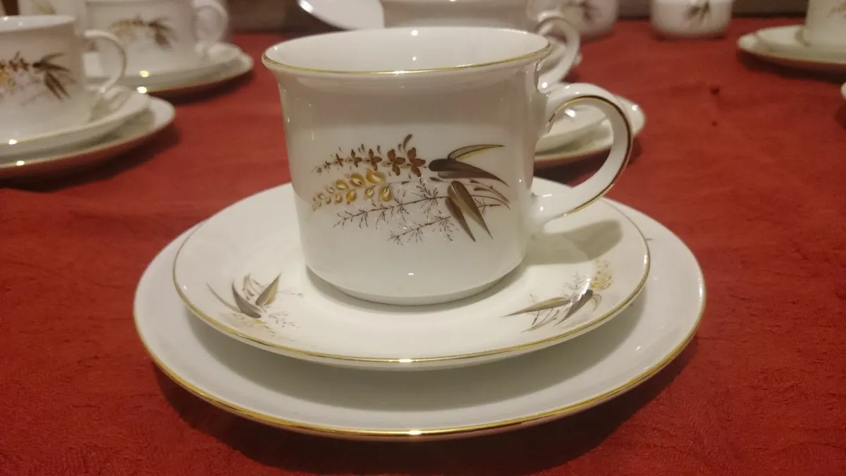 41Pc. Winterling Bavaria Germany Porcelain Tea Set - Image 4