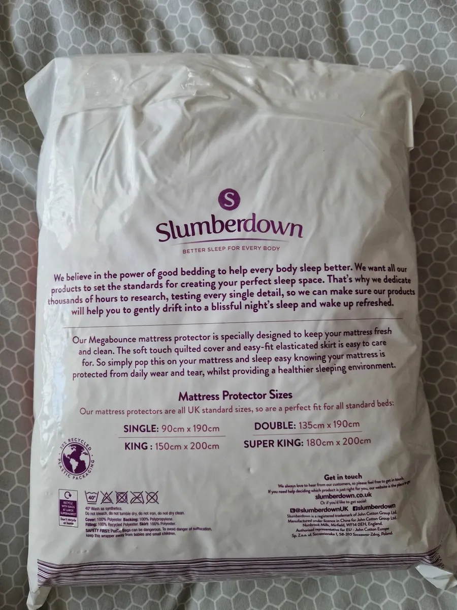 Double Mattress protector 135x190cm - Image 2