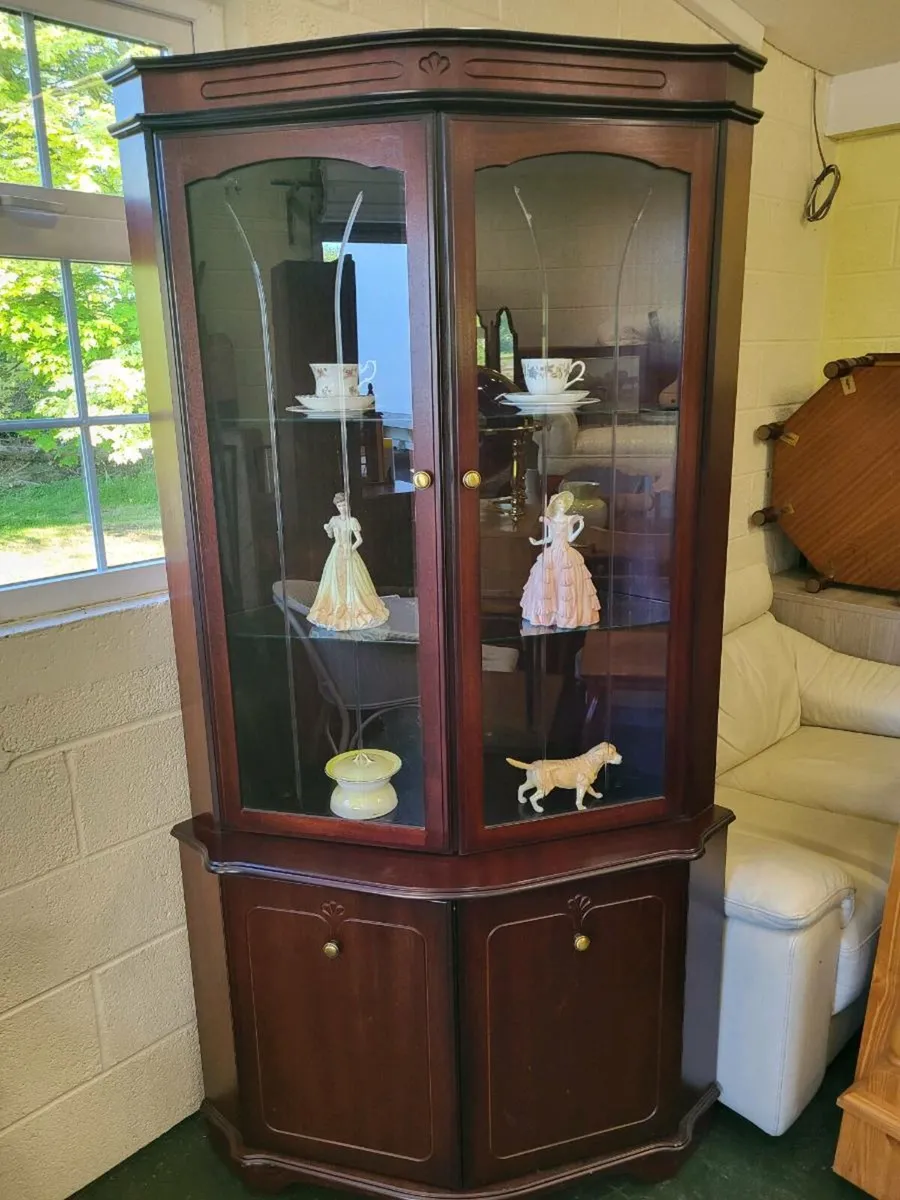 Large Mahogany Double Corner unit - Image 1