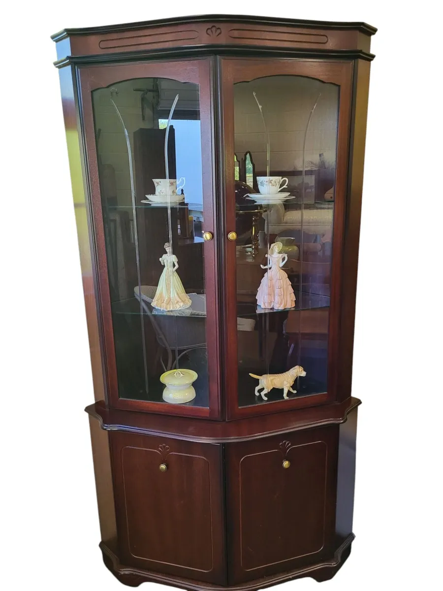 Large Mahogany Double Corner unit - Image 2