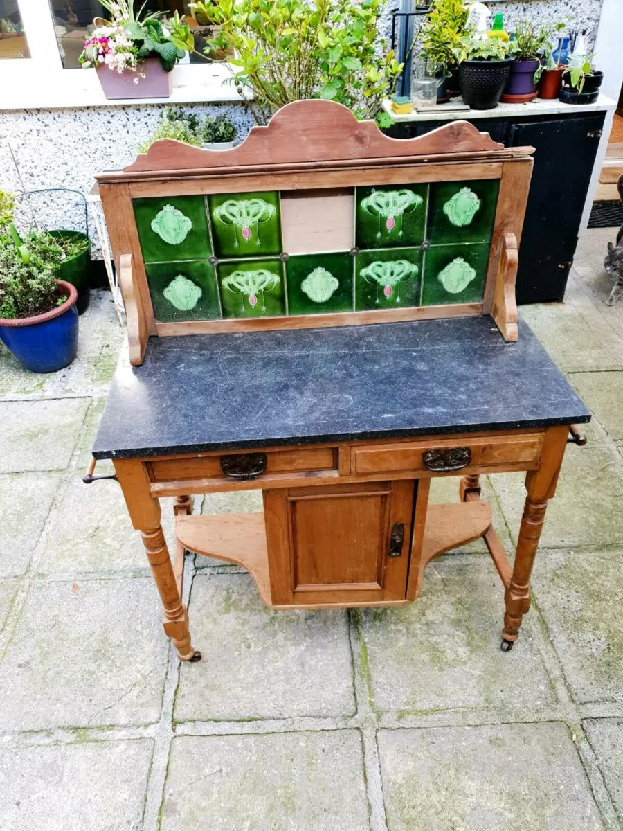 Antique  marble  top washstand - Image 1