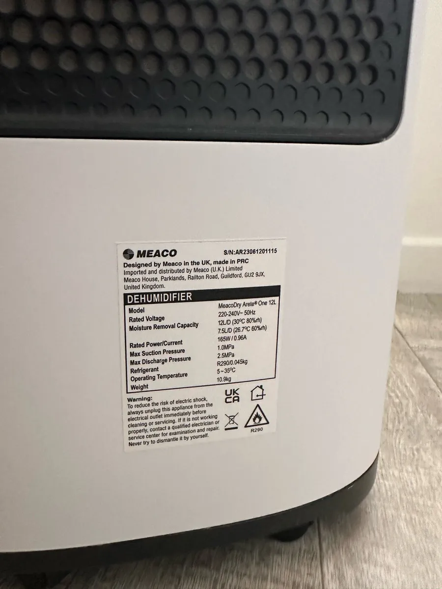 Meaco Dehumidifier 12L - Image 3