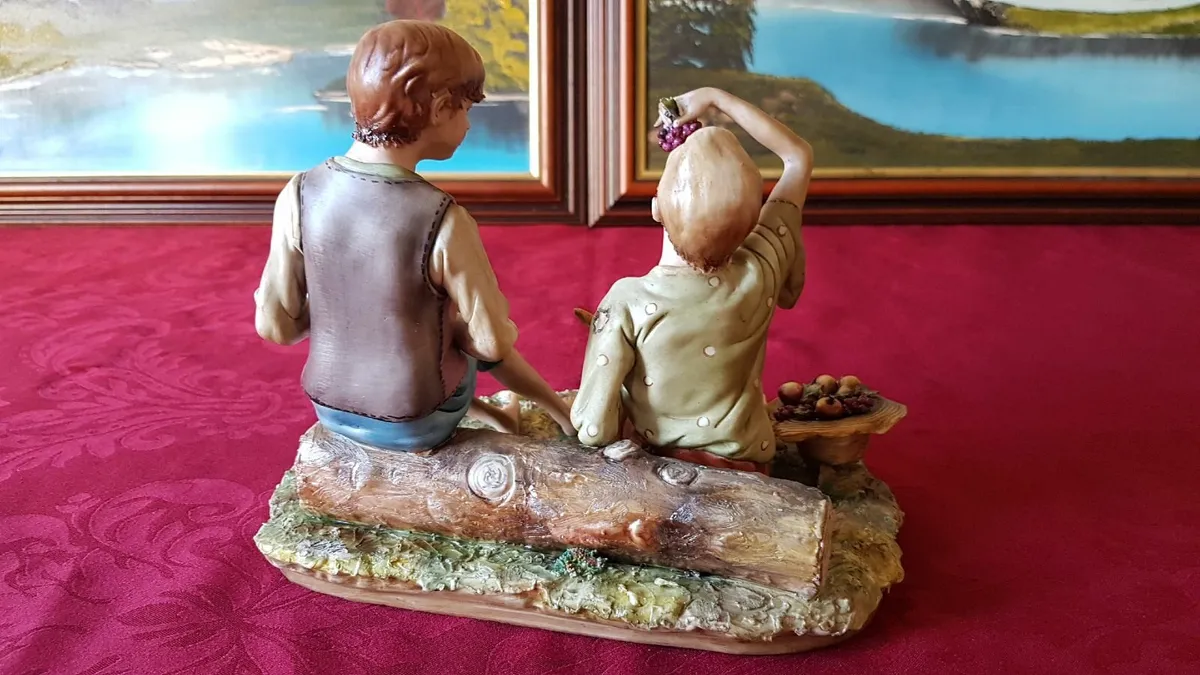 Capodimonte Italian Porcelain Large Figurine - Image 3