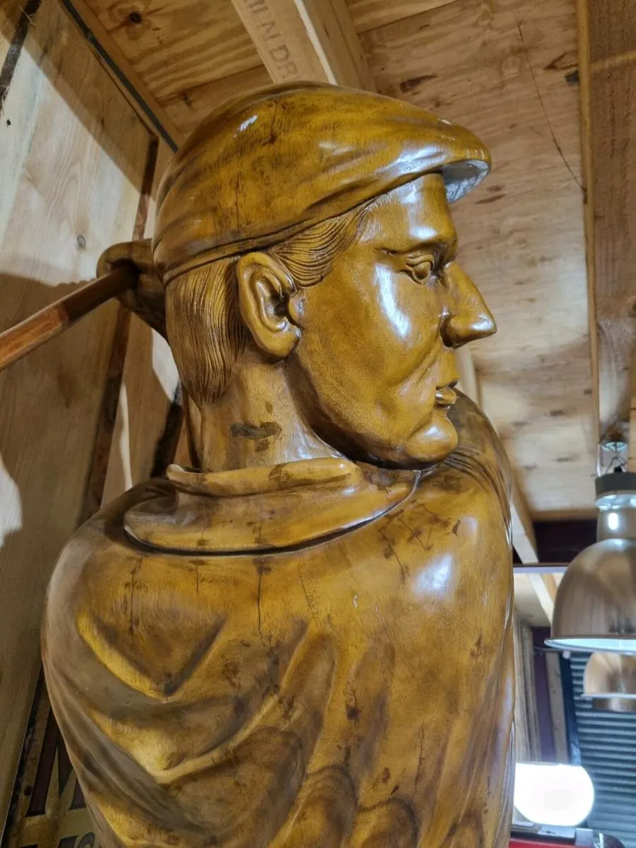 Larger Than Life Teak Golfer (8'3" Tall) - Image 3