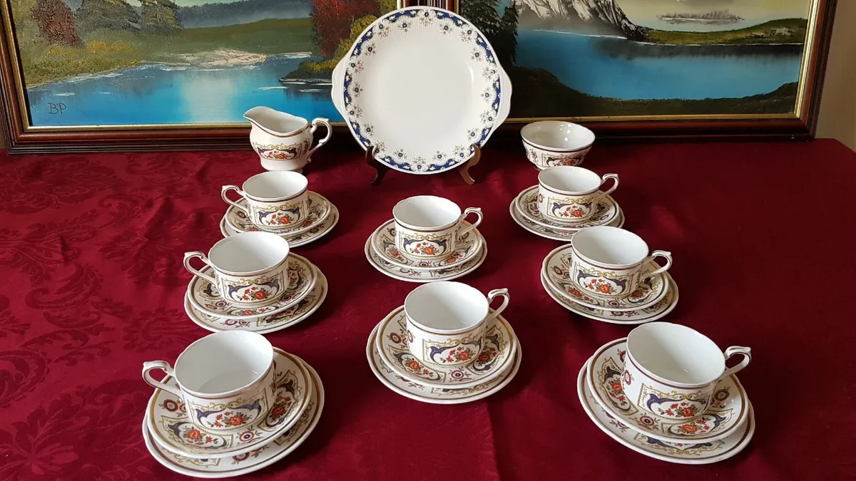 27Pc.Paragon Chelsea England Imari 8 Person Teaset - Image 4