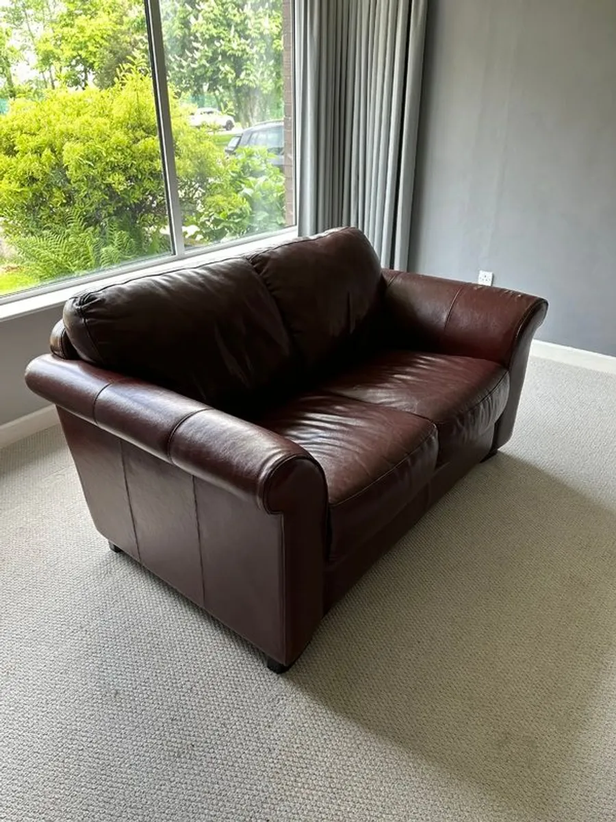 Leather sofa for FREE - Image 1