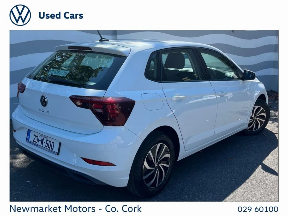 Volkswagen Polo 1.0tsi 95bhp Life Petrol Rear Vie - Image 3