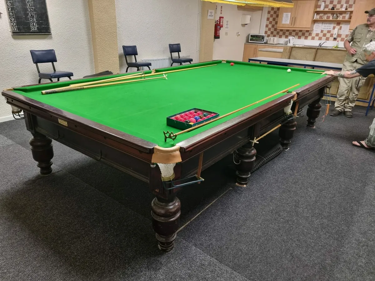 Burroughes & Watts Ltd Snooker Table (1910) - Image 1
