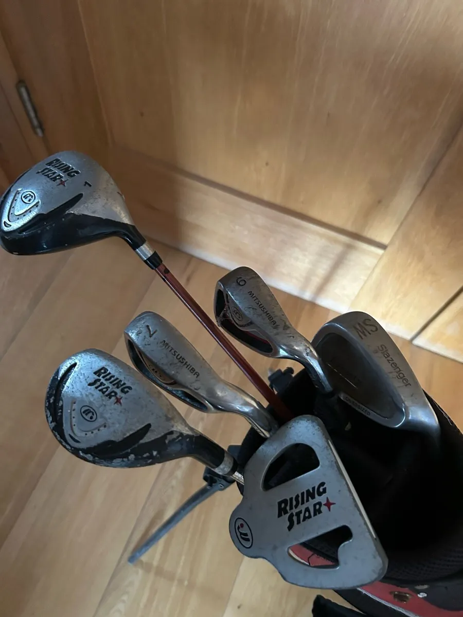Rising Stars R/H kids golf club set with bag - Image 2