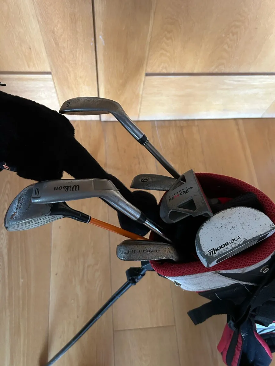 Left handed golf club set with bag - Image 2