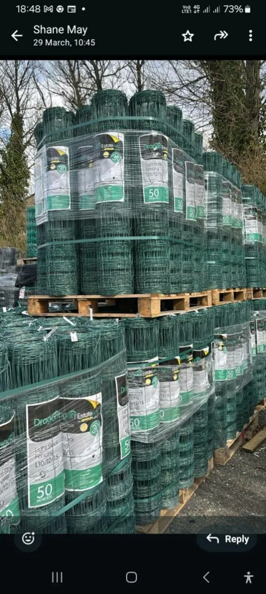 Sheep wire 50 meter rolls on sale no I'm gonna wri - Image 2