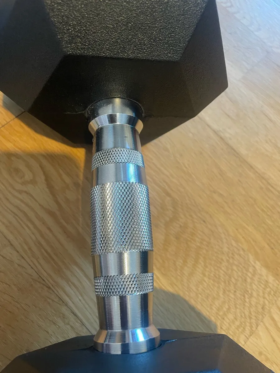 15kg Rubber Dumbells - Image 4