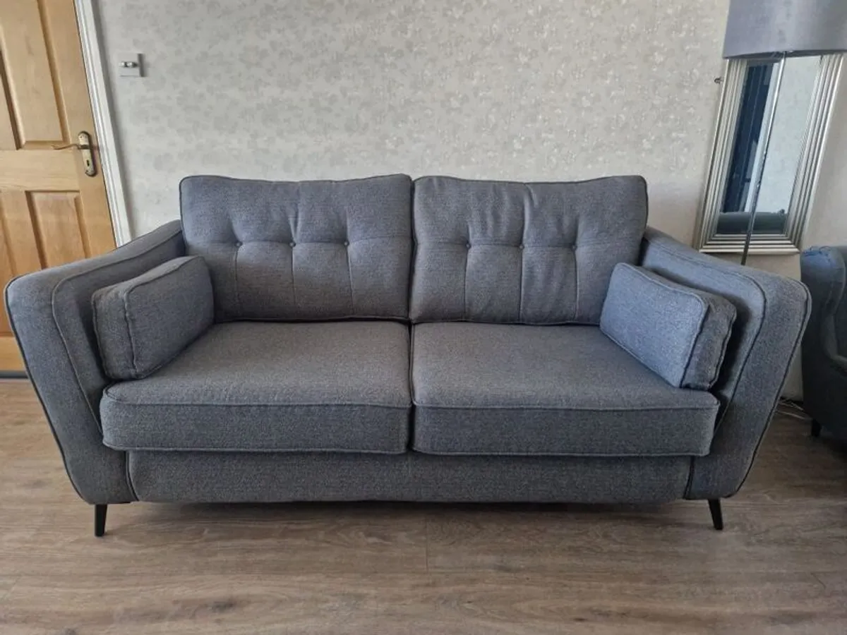 Harvey Norman Roxy 3 seater couches sofas x2 - Image 2