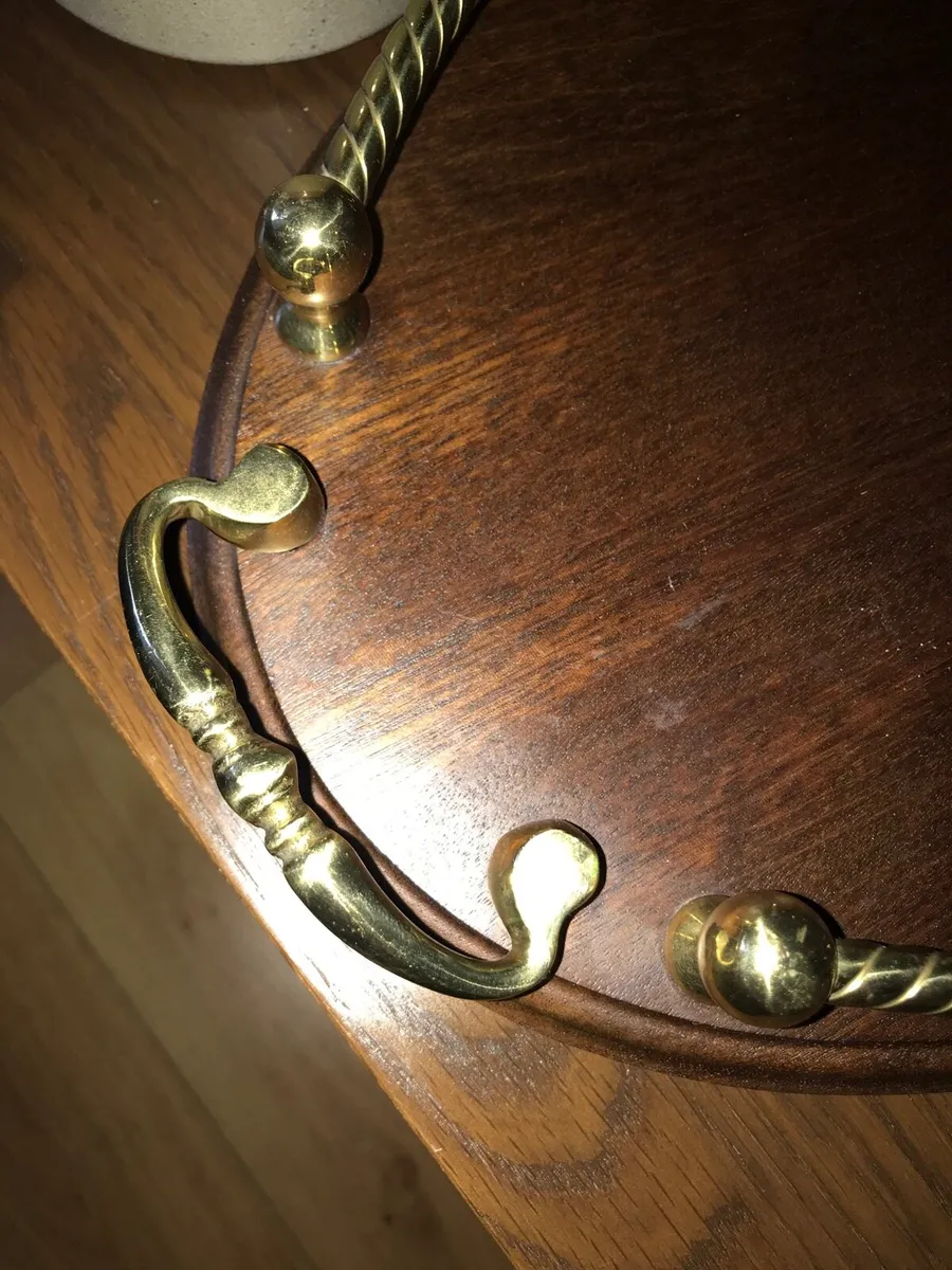 Brass railed gallery tray - Image 3