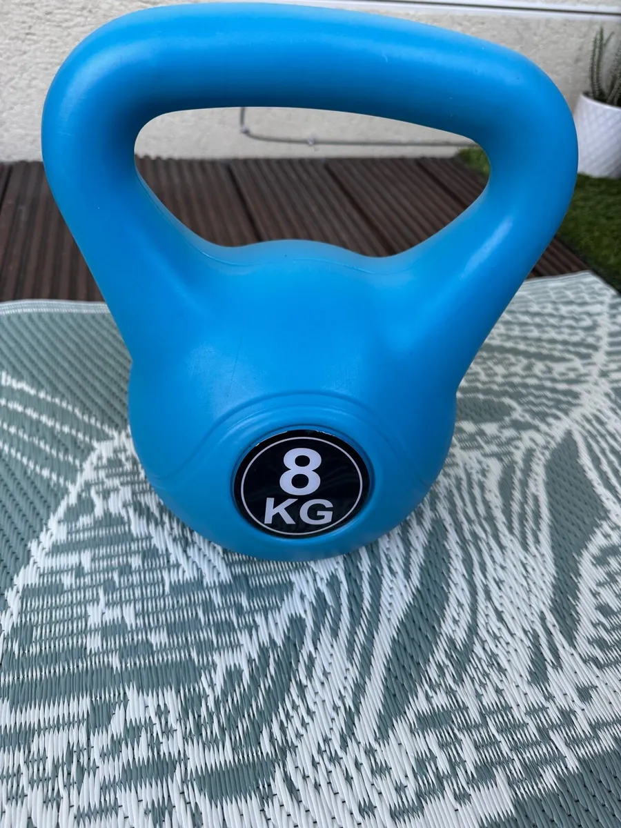 8kg Kettlebell blue - Image 1