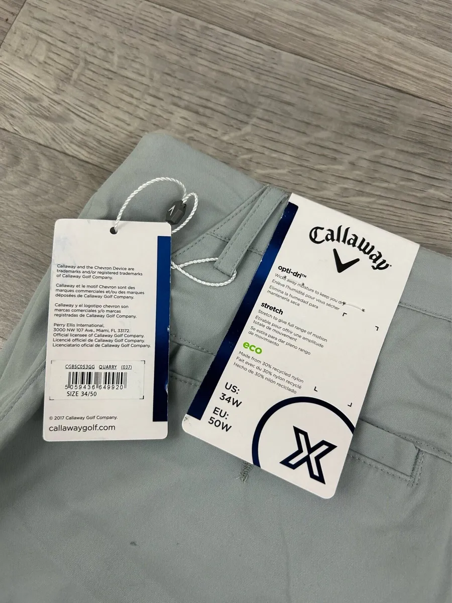 NEW Callaway Golf Shorts Mens Medium W34 - Image 4