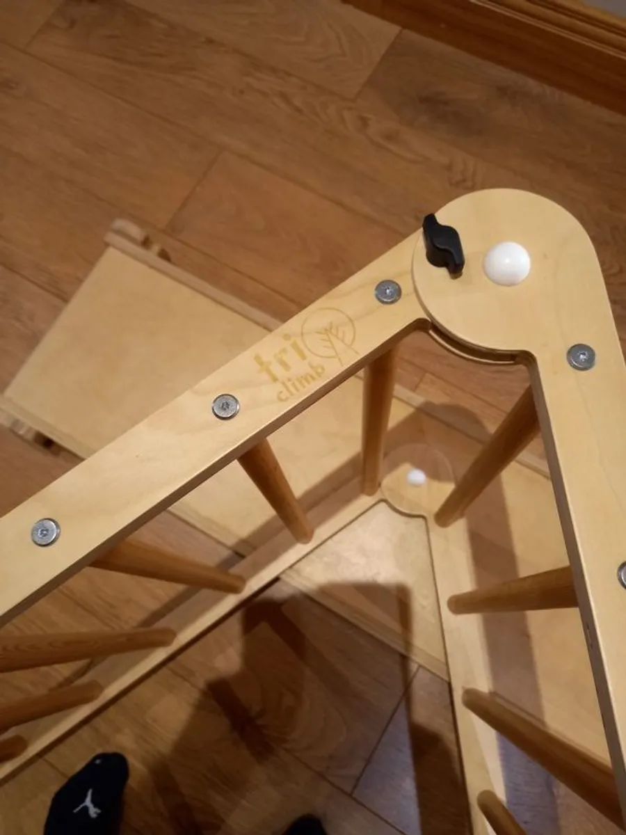 Triclimb Handmade pikler triangle and slide - Image 4