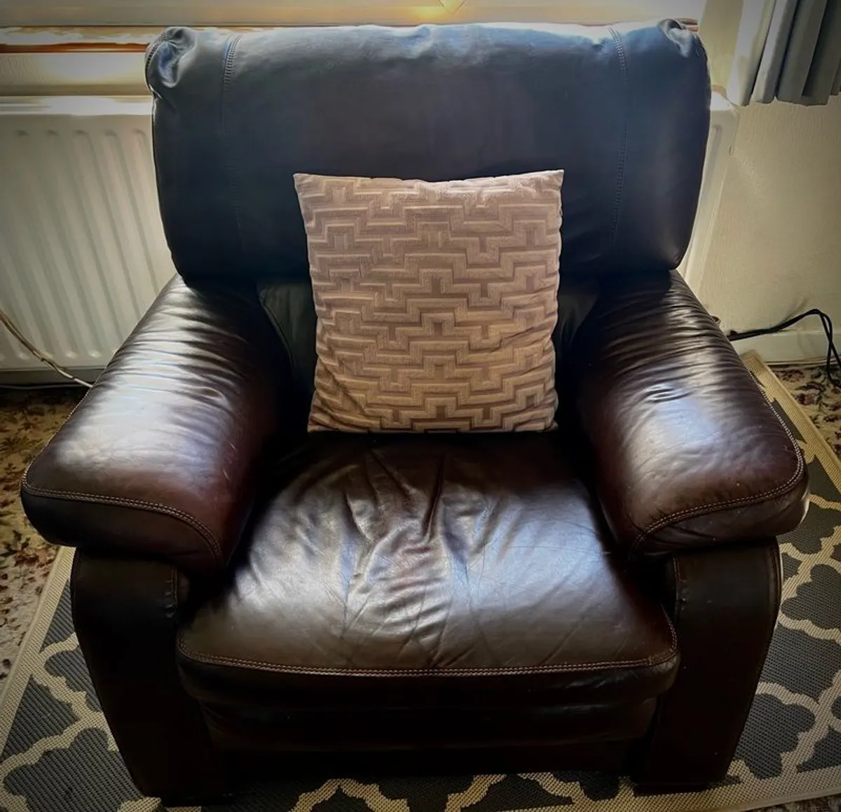 Luxury Leather 3-piece Suite - Image 3