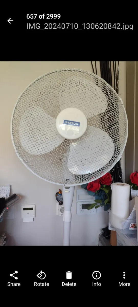 16" Status standing cool air fan 50W. - Image 2