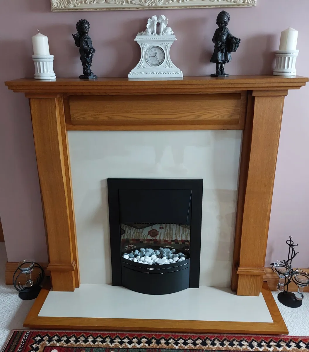 Electric fire, hearth and surround fireplace - Image 1