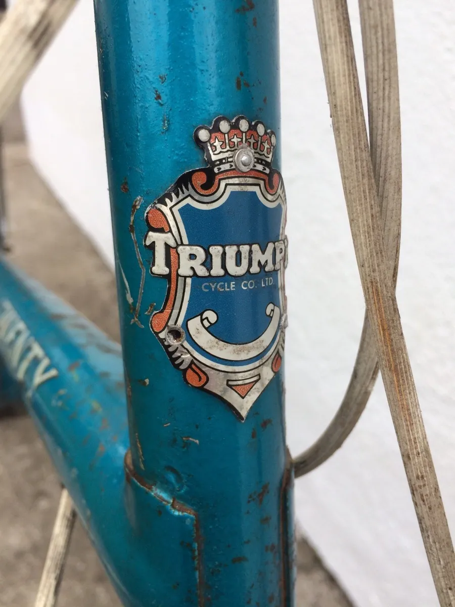 Vintage Triumph Twenty Bicycle for Sale - Image 3