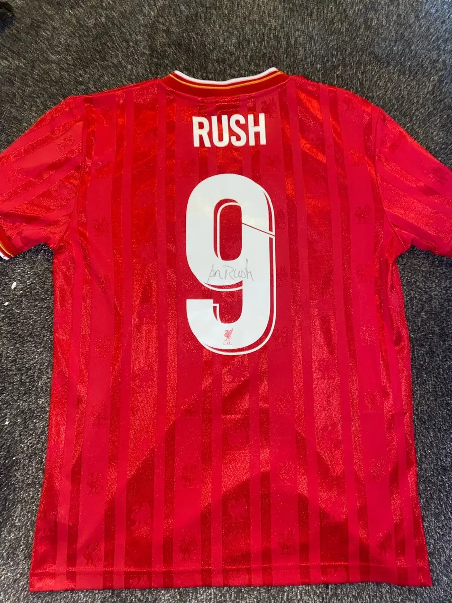 Ian Rush signed retro Liverpool jersey - Image 2