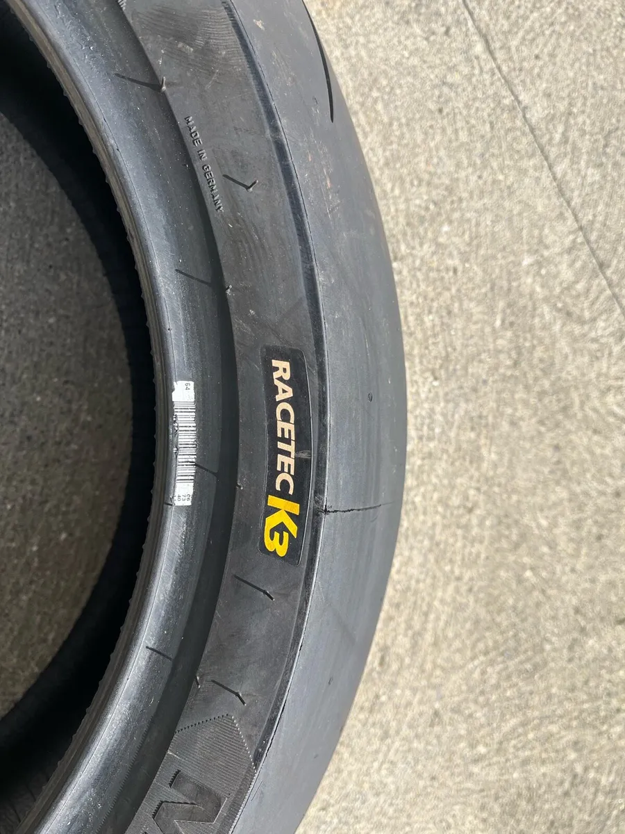 Motorbike tyres and bench - Image 3