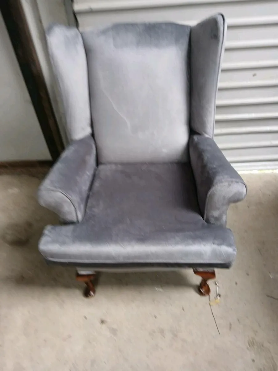 Queen Ann chear newley reupholster - Image 1